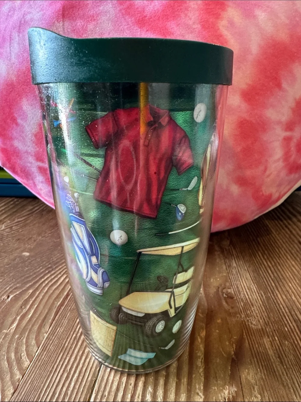 tervis Green Golf Cart Travel Tumbler with Black Lid